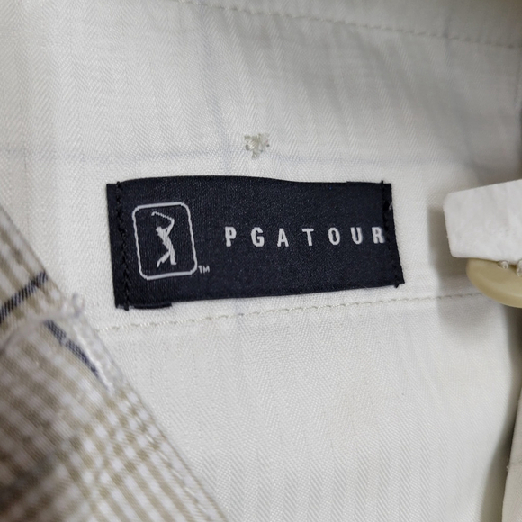 PGA TOUR Men's Plaid Golf Shorts Size 36 Inseam 10" Excellent Condition - Picture 6 of 7